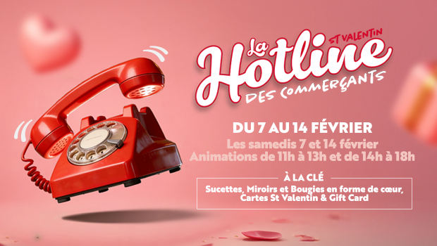 C'est la Saint Valentin au Kirchberg Shopping Center ! Décrochez le téléphone et tentez de repartir avec des surprises !