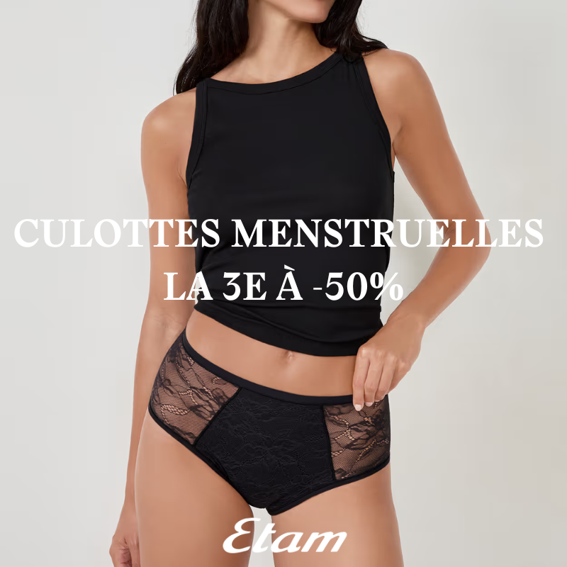 Offre culotte menstruelle ETAM