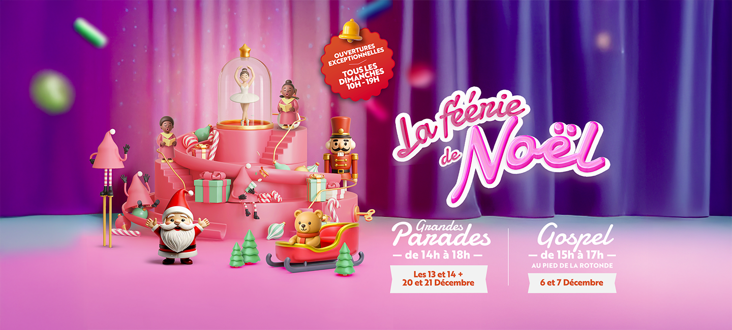 La féérie de Noël : grandes parades, concerts de Gospel au Kirchberg Shopping Center