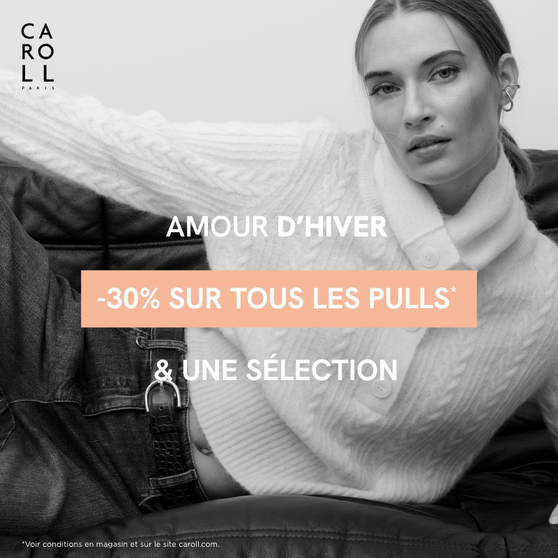 -30% sur tous les pulls & une sélection chez CAROLL !