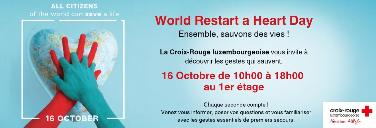 Croix rouge Luxembourgeoise vous fait découvrir les gestes qui sauvent
