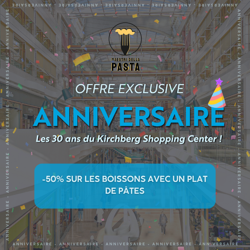 Anniversaire 30 ans du Centre chez Maestri della pasta