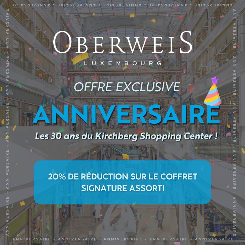 Coffret signature Oberweis pour l'anniversaire du Centre