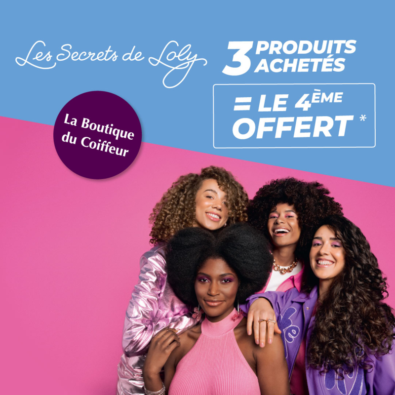 Offre sur les Secrets de Loly ! 3 achetés, le 4ème offert !