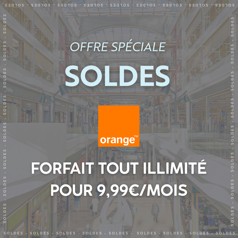 Forfait illimité pour 9,99€ chez Orange