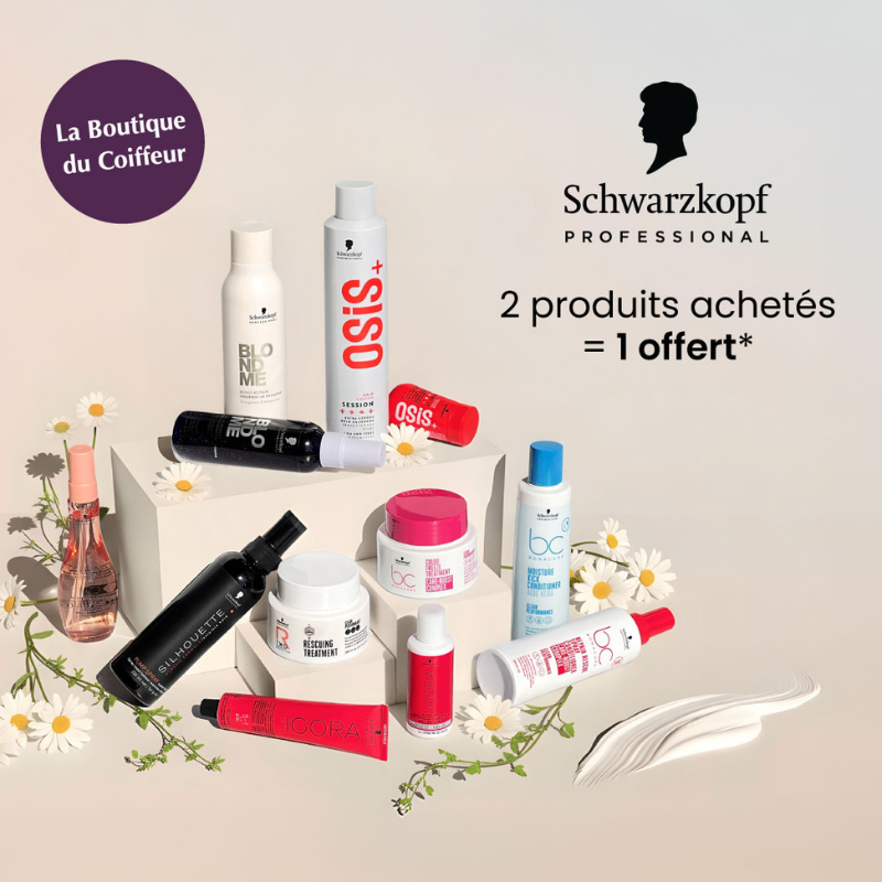 Offre Schwarzkopf chez La Boutique du Coiffeur ! 2 produits achetés = 1 offert !