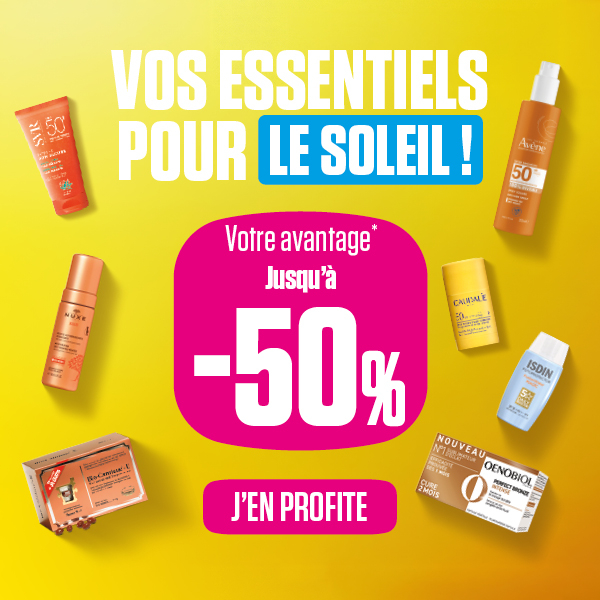 Offre sur les essentiels solaires chez Medi-market ! Jusqu'à -50%