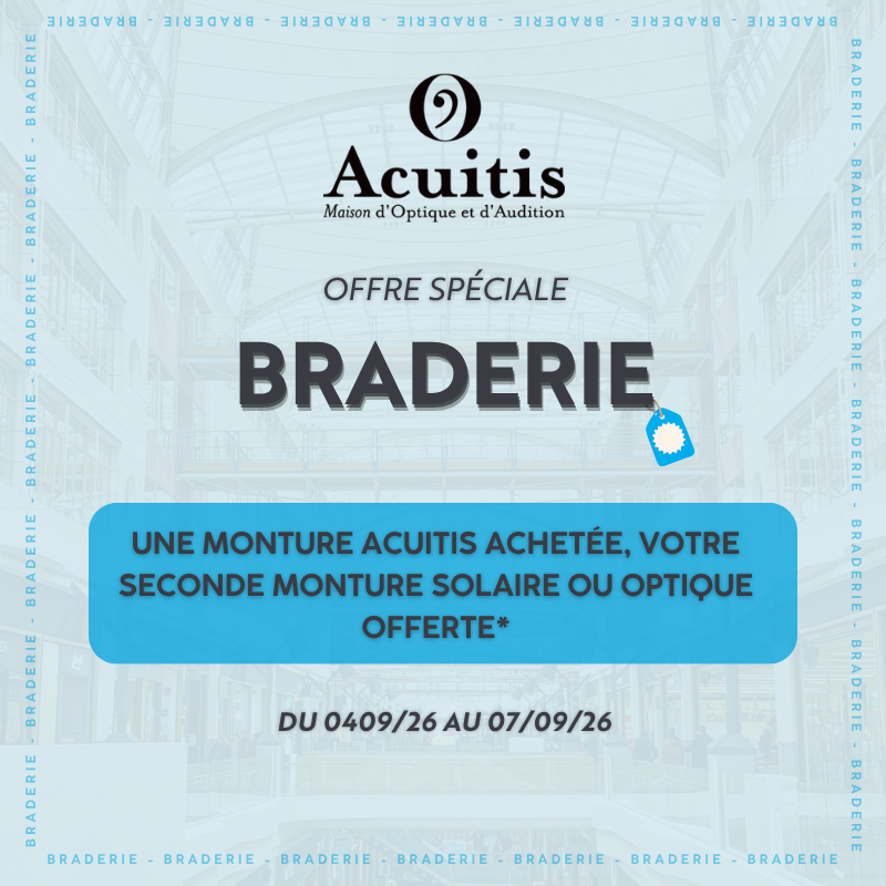Braderie 2026 chez Acuitis