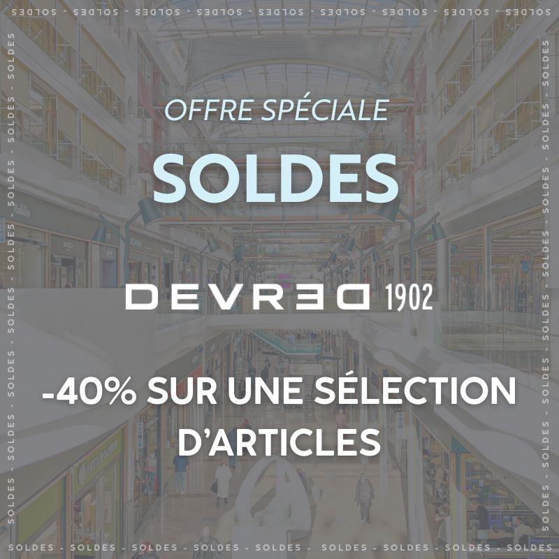 DEVRED propose -40% sur une sélection d'articles pour les soldes 2026 (1ère démarque)