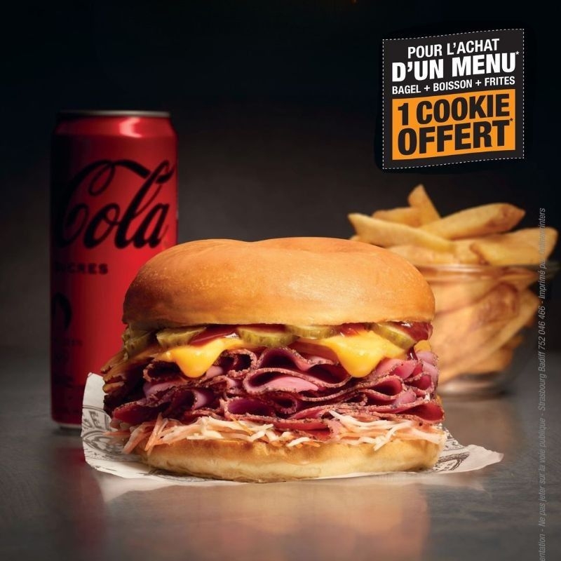 Cookie offert à l'achat d'un menu